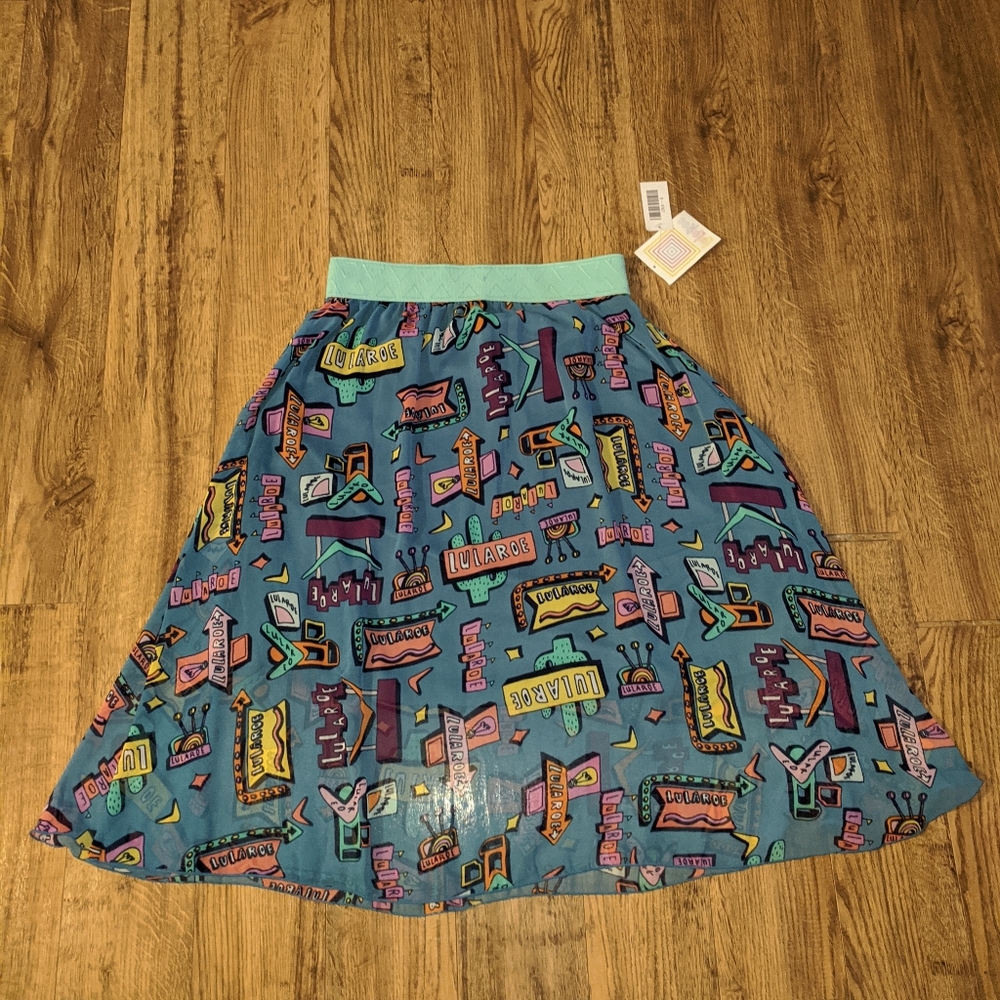Lularoe Small Road Sign Lola Skirt